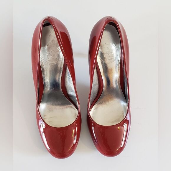 Jessica Simpson Red Patent Leather Heels Size 7.5 B - Picture 7 of 11